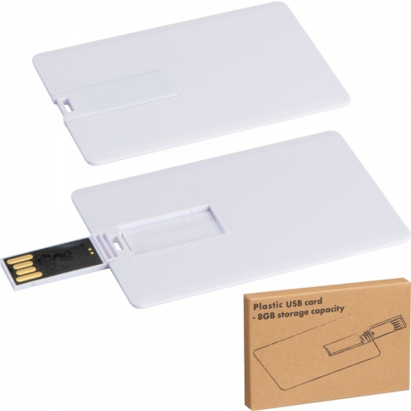 Pendrive plastikowy karta 8GB 2.0 LEONA