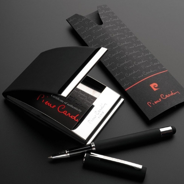 Zestaw etui na wizytówki i pióro kulkowe touch pen CONCORDE Pierre Cardin