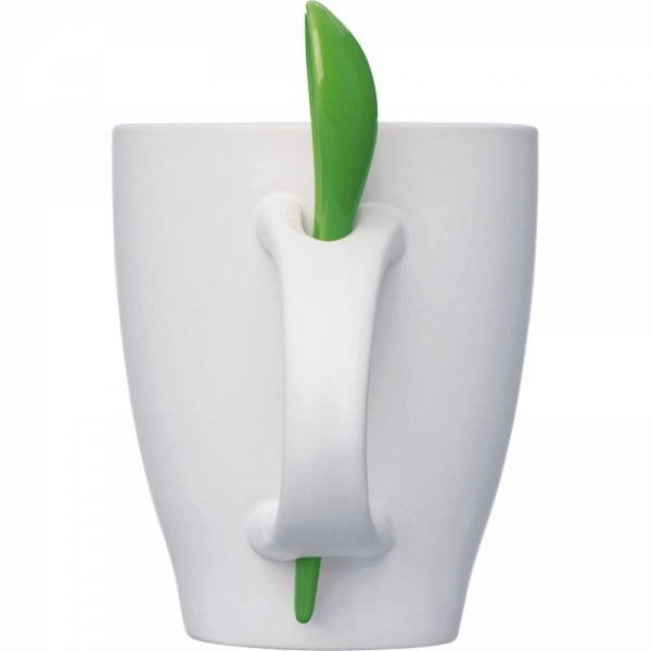 Kubek ceramiczny z łyżeczką 250 ml ARMANDO