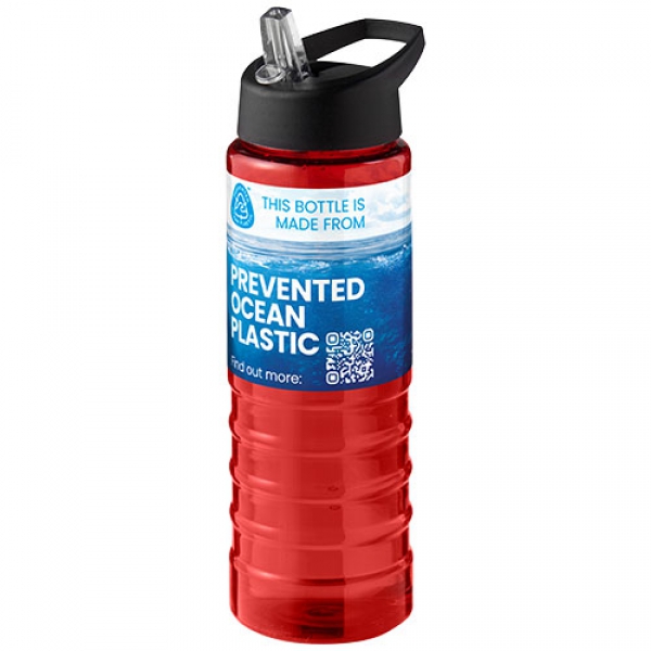 H2O Active® Eco Treble bidon z pokrywką z tutką o pojemności 750 ml 