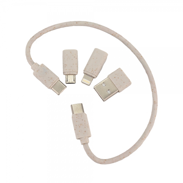 Kabel 4w1 w drewnianej obudowie, LH-ZM01