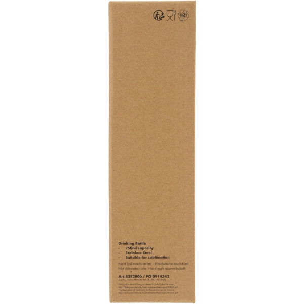 Butelka stalowa do sublimacji SANTIEGO 750 ml