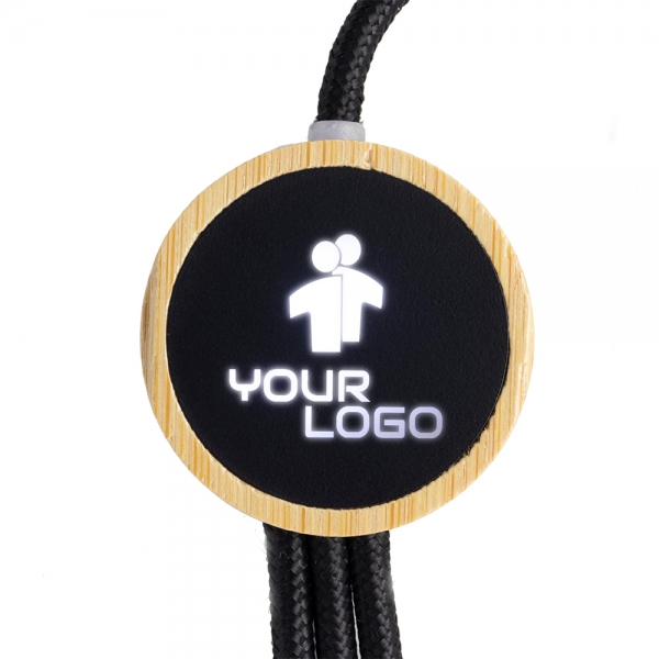 Długi kabel 3w1 z podświetlanym logo LH-ZMU06