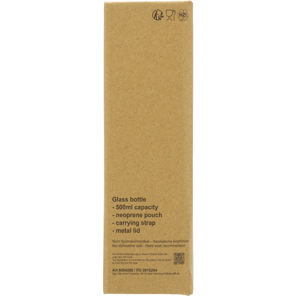 Butelka szklana KLAGENFURT 500 ml