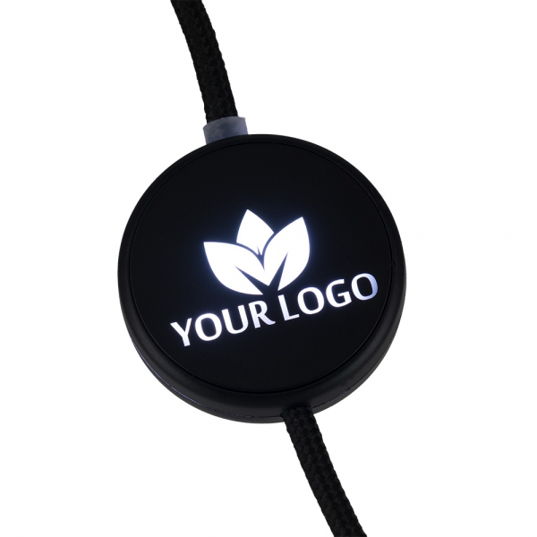 Kabel 4w1 z podświetlanym logo, LH-ZM02