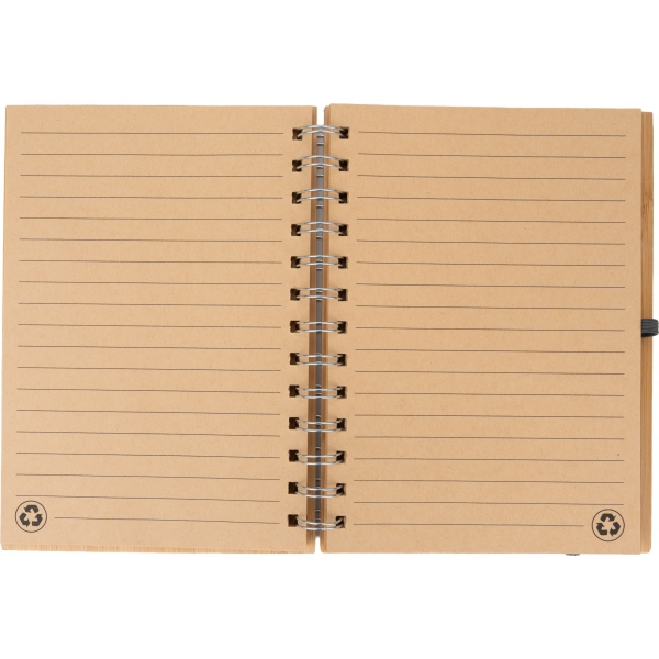 Notatnik A5 w linie z papieru z recyklingu FRANCESCA
