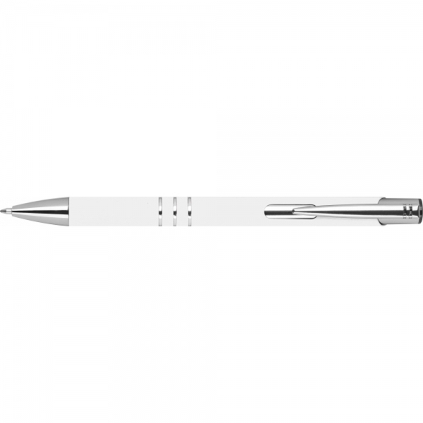 Długopis z aluminium z recyklingu półżelowy soft touch DUNMORE
