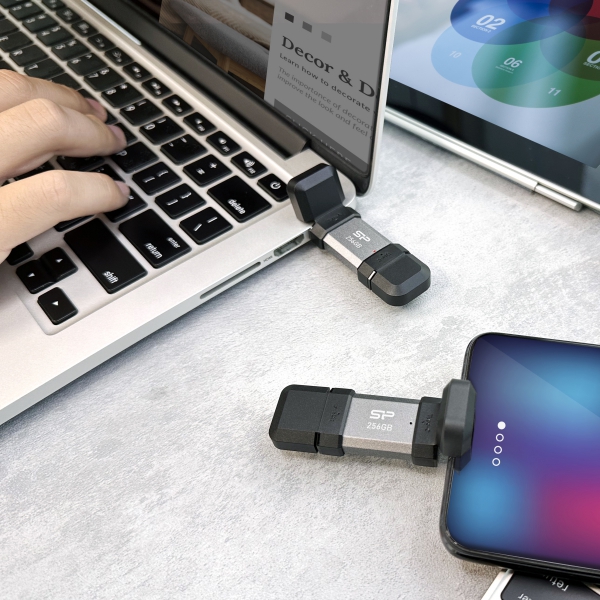 Pendrive Mobile C51, 256GB 3.2 Silicon Power