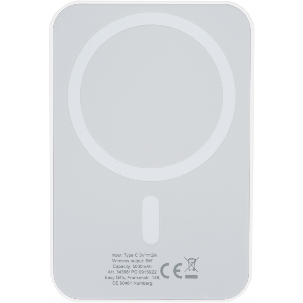Power bank 5000 mAh z ładowarką indukcyjną WELS