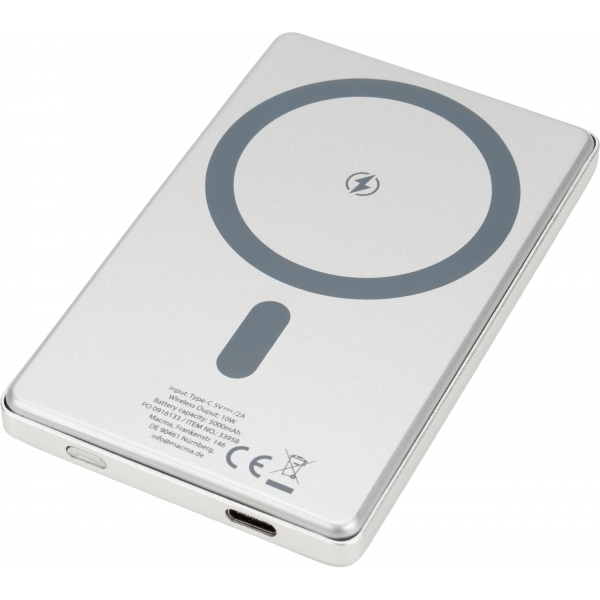 Power bank 5000 mAh z ładowarką indukcyjną Magsafe OLIMPIA