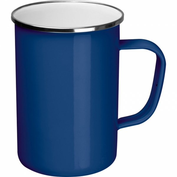 Kubek metalowy emaliowany 550 ml GENE