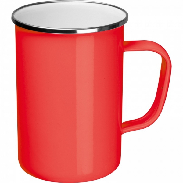 Kubek metalowy emaliowany 550 ml GENE