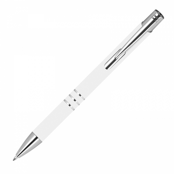 Długopis aluminiowy z recyklingu półżelowy soft touch CONSTANZE
