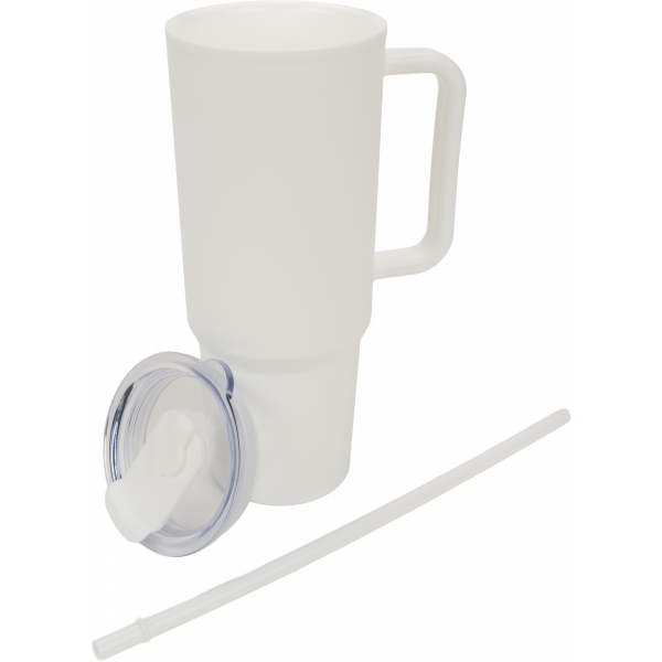 Kubek ze słomką XXL 1200 ml TEODORA