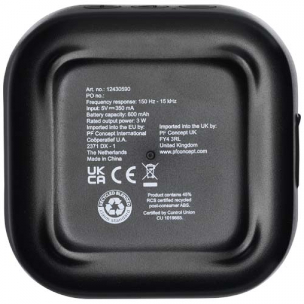 Stark głośnik Bluetooth® 2.0 o mocy 3 W z tworzyw sztucznych pochodzących z recyklingu z certyfikatem RCS