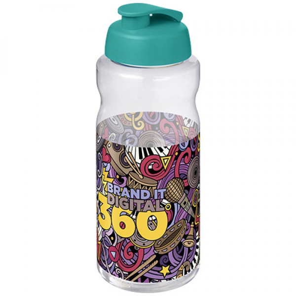 H2O Active® Big Base bidon z wieczkiem zaciskowym o pojemności 1 litra