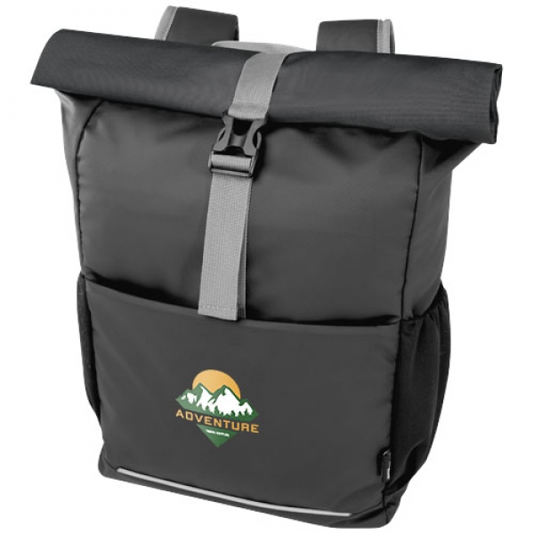 Aqua wodoodporna torba rowerowa o pojemności 20 l na 15-calowego laptopa wykonana z materiałów z recyklingu z certyfikatem GR
