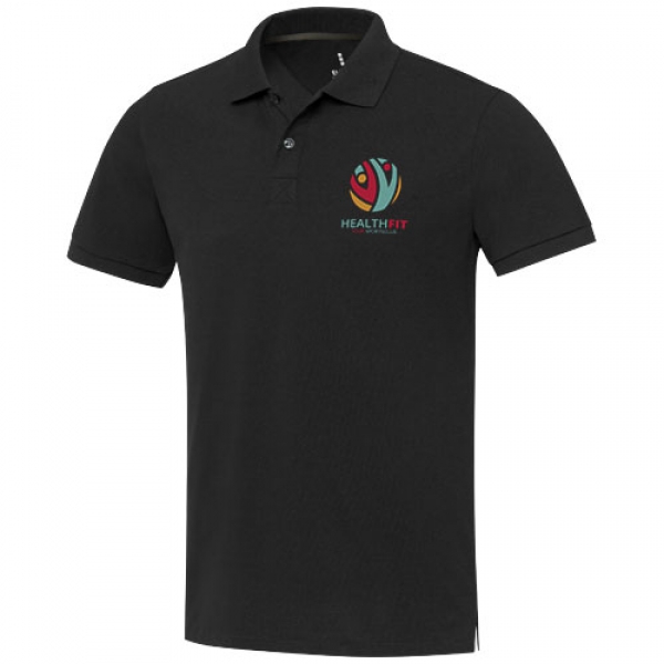 Emerald koszulka polo unisex z recyklingu z krótkim rękawem 200 g/m²