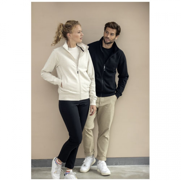Galena bluza unisex z recyklingu z zamkiem błyskawicznym na całej długości 320 g/m²