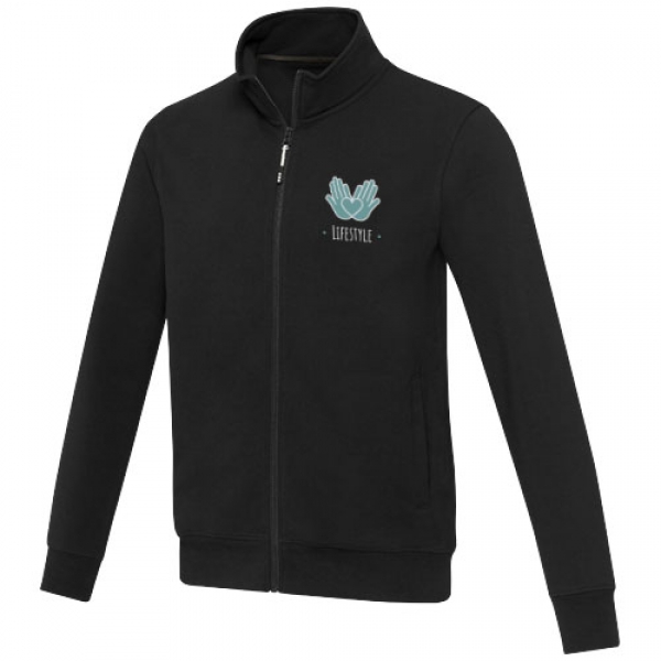 Galena bluza unisex z recyklingu z zamkiem błyskawicznym na całej długości 320 g/m²