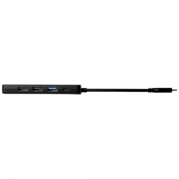 Loop adapter multimedialny USB 2.0-3.0 z portem HDMI wykonany z tworzyw sztucznych pochodzących z recyklingu z certyfikatem R