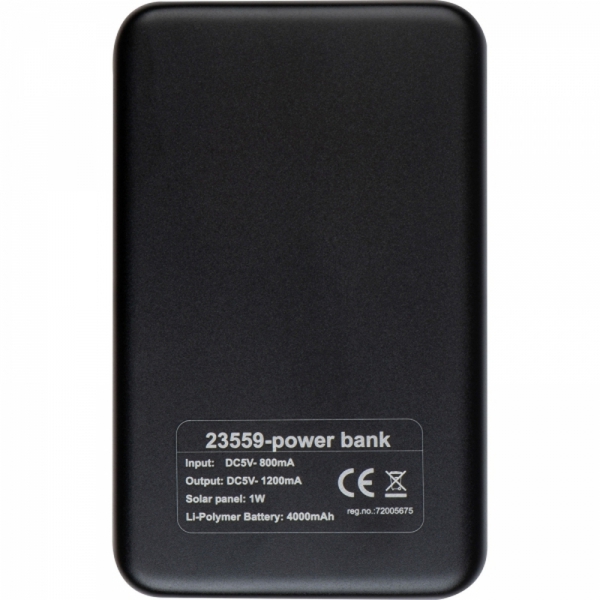 Power bank 4000 mAh solarny LEONARD