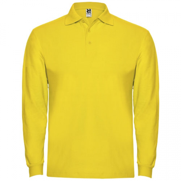 Estrella koszulka męska polo z długim rękawem 220 g/m²