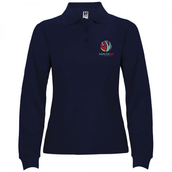 Estrella koszulka damska polo z długim rękawem 220 g/m²