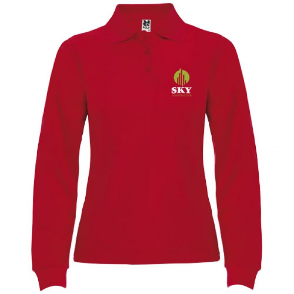 Estrella koszulka damska polo z długim rękawem 220 g/m²
