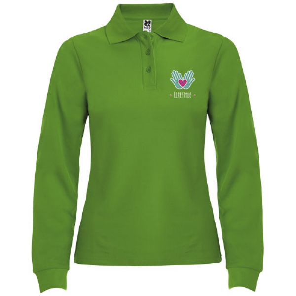 Estrella koszulka damska polo z długim rękawem 220 g/m²