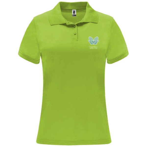 Monzha sportowa koszulka damska polo z krótkim rękawem 150 g/m²