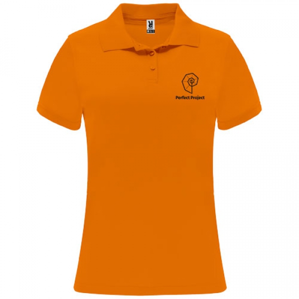 Monzha sportowa koszulka damska polo z krótkim rękawem 150 g/m²