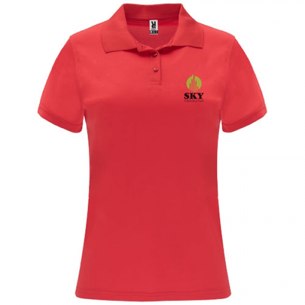 Monzha sportowa koszulka damska polo z krótkim rękawem 150 g/m²