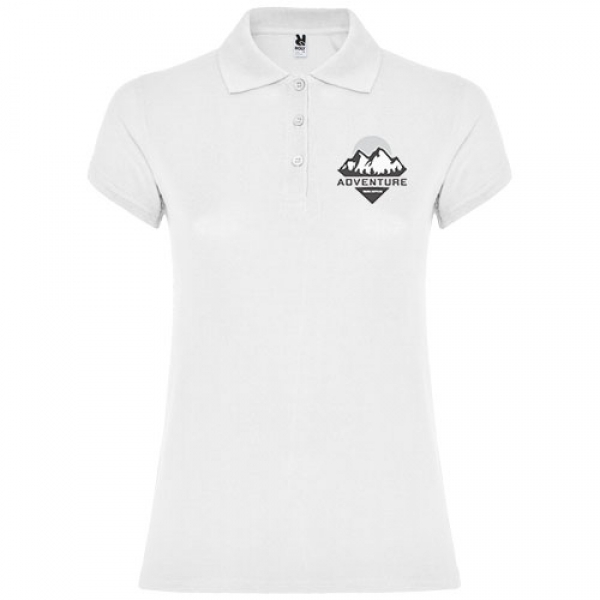 Star koszulka damska polo z krótkim rękawem
