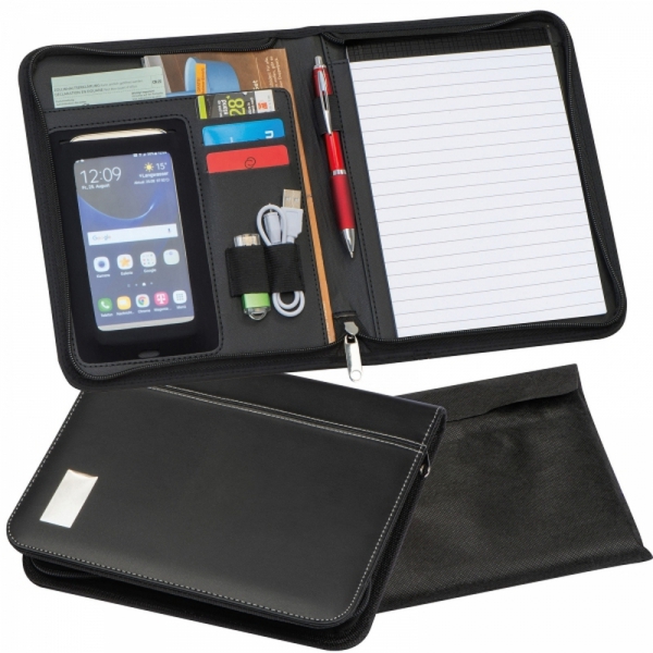 Folder A5 z notatnikiem w linie LOGAN