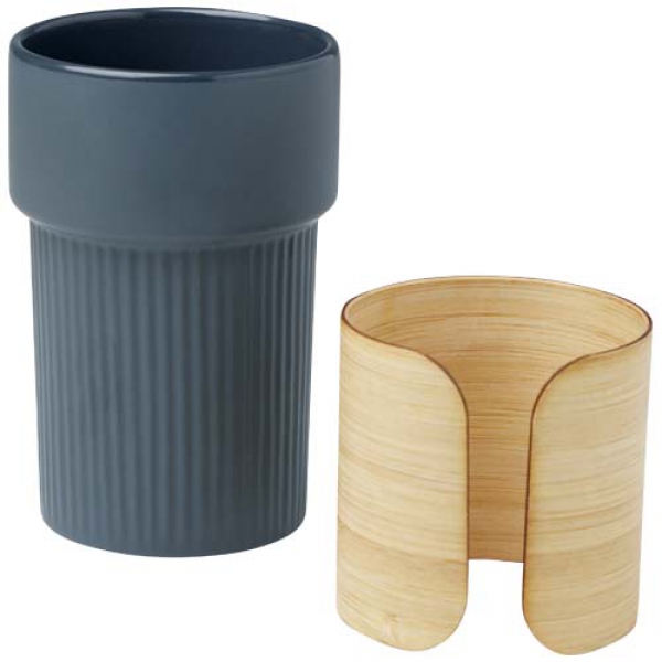 Fika kubek 340 ml z bambusową osłoną