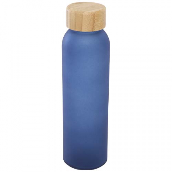 Matowa butelka ze szkła sodowo-wapniowego Lume 500 ml z zakrętką bambusową  