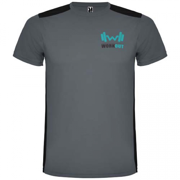 Detroit sportowa koszulka unisex z krótkim rękawem 130 g/m²