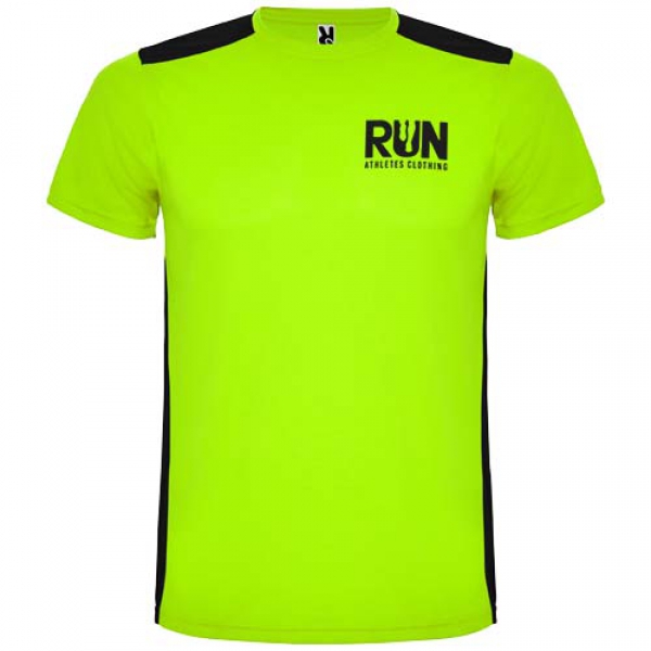 Detroit sportowa koszulka unisex z krótkim rękawem 130 g/m²