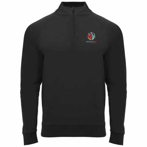 Epiro bluza unisex z długim rękawem i zamkiem błyskawicznym 1/4 200 g/m²