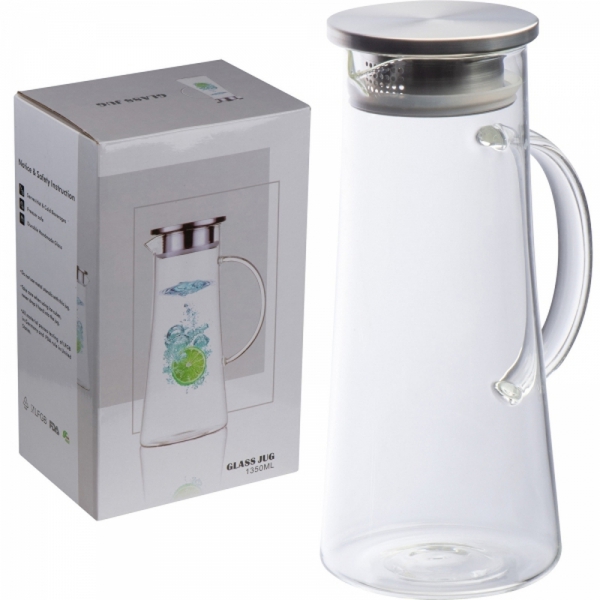 Dzbanek szklany z sitkiem 1350 ml ELLIOTT