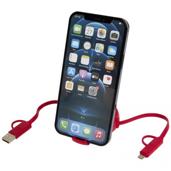 Alasia zwijany kabel do synchronizacji danych i szybkiego ładowania 5 w 1 45 W o długości 100 cm z tworzyw sztucznych i alumi