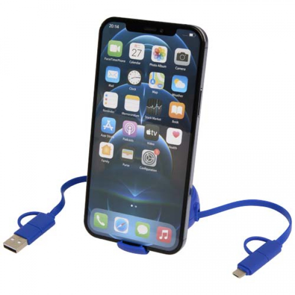 Alasia zwijany kabel do synchronizacji danych i szybkiego ładowania 5 w 1 45 W o długości 100 cm z tworzyw sztucznych i alumi