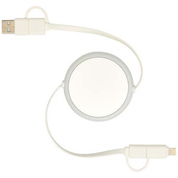 Alasia zwijany kabel do synchronizacji danych i szybkiego ładowania 5 w 1 45 W o długości 100 cm z tworzyw sztucznych i alumi