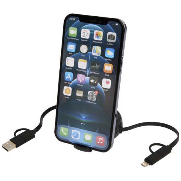 Alasia zwijany kabel do synchronizacji danych i szybkiego ładowania 5 w 1 45 W o długości 100 cm z tworzyw sztucznych i alumi