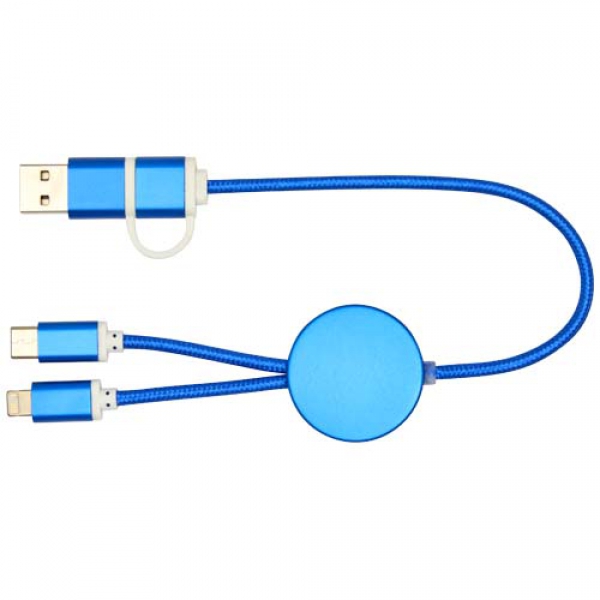 Alasia kabel do synchronizacji danych i szybkiego ładowania 5 w 1 27 W o długości 30 cm z tworzyw sztucznych i aluminium poch