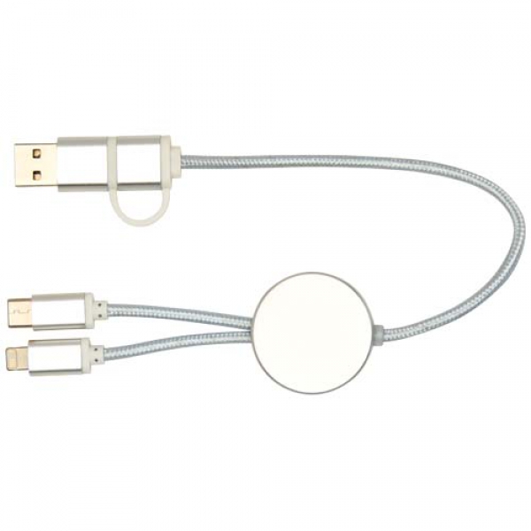 Alasia kabel do synchronizacji danych i szybkiego ładowania 5 w 1 27 W o długości 30 cm z tworzyw sztucznych i aluminium poch