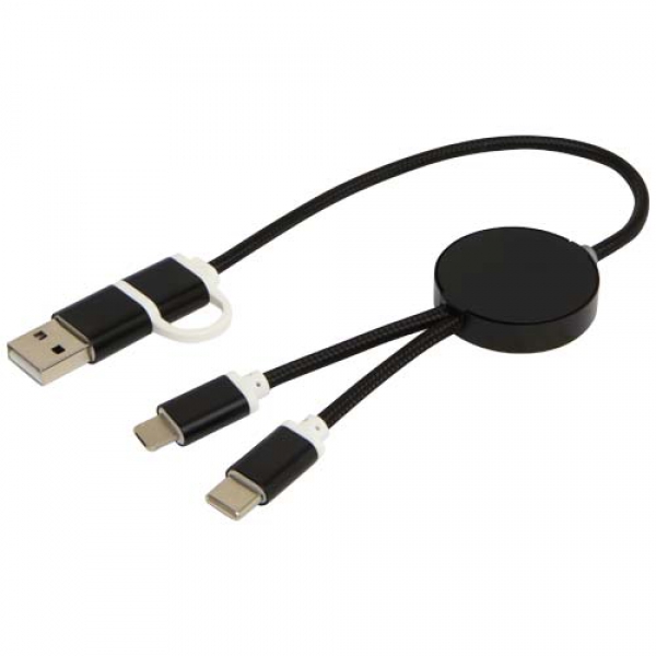 Alasia kabel do synchronizacji danych i szybkiego ładowania 5 w 1 27 W o długości 30 cm z tworzyw sztucznych i aluminium poch