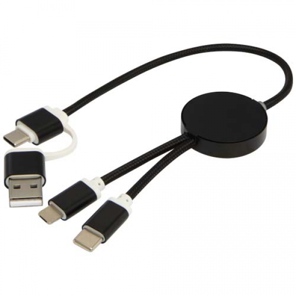 Alasia kabel do synchronizacji danych i szybkiego ładowania 5 w 1 27 W o długości 30 cm z tworzyw sztucznych i aluminium poch