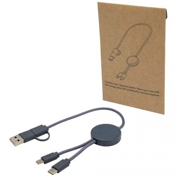 Citala kabel do synchronizacji danych i szybkiego ładowania 5 w 1 27 W o długości 30 cm z tworzyw sztucznych pochodzących z r